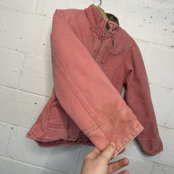 Vintage Carhartt Sherpa-Lined Ridge Jacket “Sherbet Pink” - Picture 8 of 15